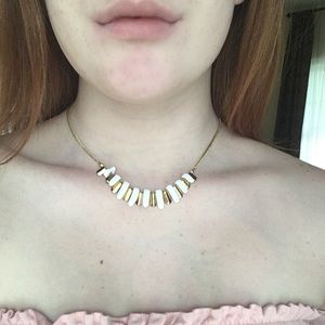 Vintage White and Gold Necklace